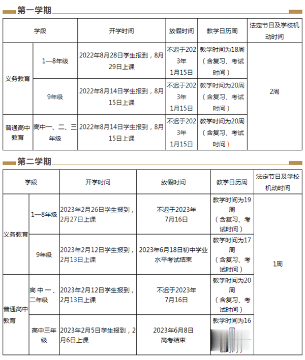 2023年云南中小学寒假放假时间,云南寒假时间2023