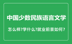 中国少数民族语言文学专业怎么样_专业主要学什么_就业前景怎么样？