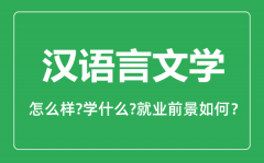 汉语言文学专业怎么样_专业主要学什么_就业前景怎么样？