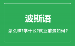 波斯语专业怎么样_波斯语专业主要学什么_就业前景怎么样？