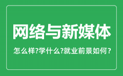 网络与新媒体专业怎么样_网络与新媒体专业就业方向及前景分析