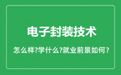 电子封装技术专业怎么样_电子封装技术专业就业方向及前景分析