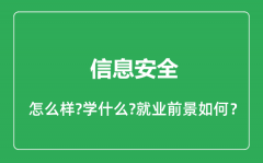 信息安全专业怎么样_信息安全专业就业方向及前景分析