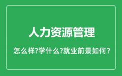 <b>人力资源管理专业怎么样_就业方向及前景分析</b>