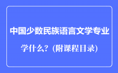 中国少数民族语言文学专业主要学什么（附课程目录）