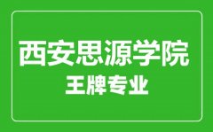 西安思源学院王牌专业有哪些_最好的专业是什么