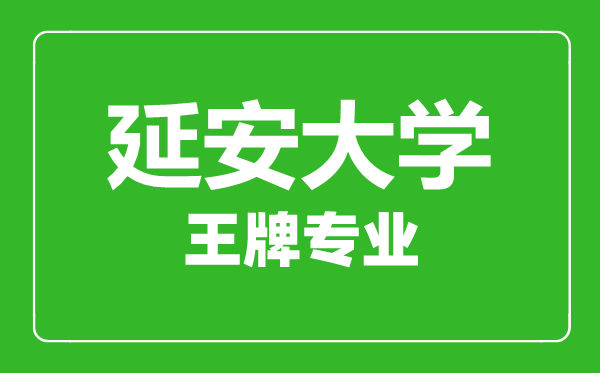 延安大学王牌专业有哪些,延安大学最好的专业是什么