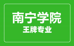 南宁学院王牌专业有哪些_最好的专业是什么