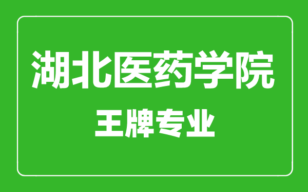 湖北医药学院王牌专业有哪些,湖北医药学院最好的专业是什么