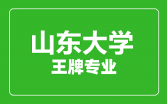 山东大学王牌专业有哪些_最好的专业是什么