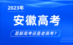 2023年安徽高考分文理科吗_是新高考还是老高考？