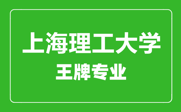 上海理工大学王牌专业有哪些,上海理工大学最好的专业是什么