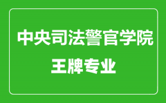 中央司法警官学院王牌专业有哪些_最好的专业是什么