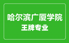 哈尔滨广厦学院王牌专业有哪些_最好的专业是什么