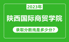 陕西国际商贸学院2023年录取分数线是多少分（含2021-2022历年）
