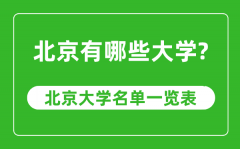 <b>北京市有哪些大学_北京市高校名单一览表</b>