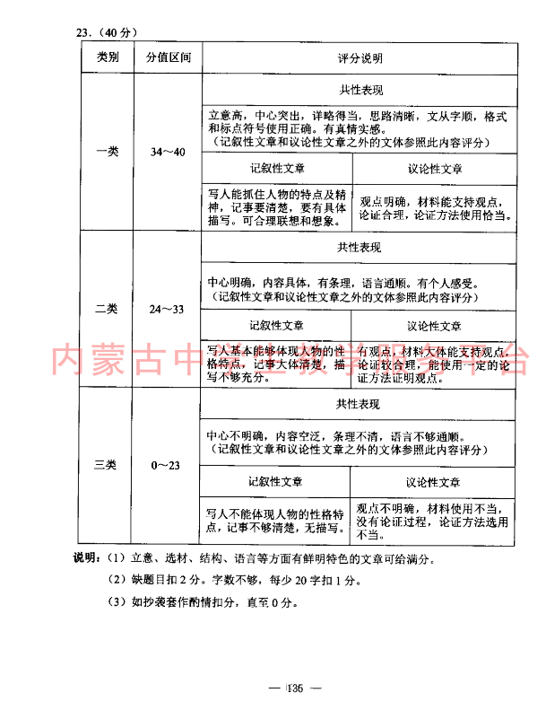 2023年包头市中考语文试卷真题及答案