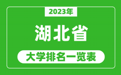 <b>2023年湖北省大学排名一览表_最新湖北高校排名情况</b>