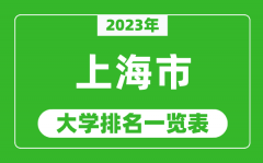 <b>2023年上海市大学排名一览表_最新上海高校排名情况</b>