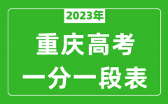 2023年重庆高考一分一段表(物理类+历史类)