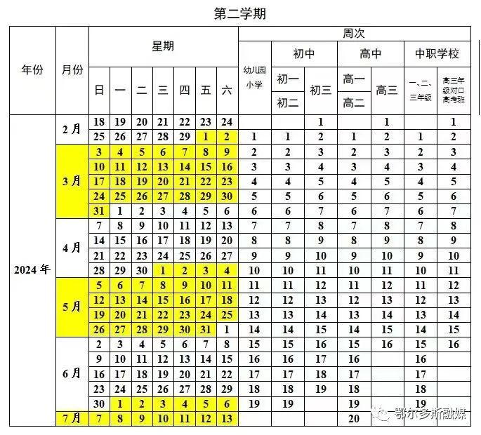 2024年鄂尔多斯中小学寒假放假时间表,鄂尔多斯寒假多少天