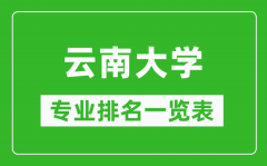 云南大学专业排名一览表_云南大学哪些专业比较好?
