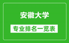 安徽大学专业排名一览表_安徽大学哪些专业比较好