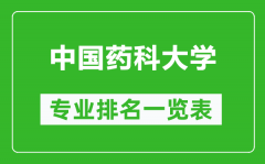 中国药科大学专业排名一览表_中国药科大学哪些专业比较好