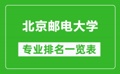 北京邮电大学专业排名一览表_北京邮电大学哪些专业比较好
