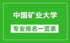 中国矿业大学专业排名一览表_中国矿业大学哪些专业比较好