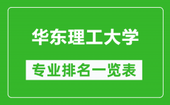 华东理工大学专业排名一览表_华东理工大学哪些专业比较好