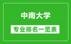中南大学专业排名一览表_中南大学哪些专业比较好