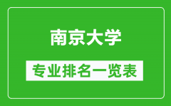 南京大学专业排名一览表_南京大学哪些专业比较好