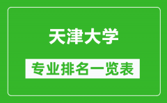天津大学专业排名一览表_天津大学哪些专业比较好