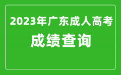 2023年广东成人高考成绩查询系统入口_广东成考查分网站
