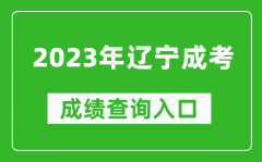 2023年辽宁成考成绩查询入口网址（https://www.lnzsks.com/）