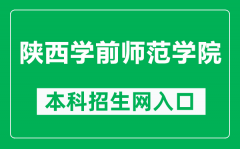 陕西学前师范学院本科招生网网址（https://zsw.snsy.edu.cn/）