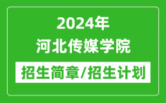 2024年河北传媒学院研究生招生简章及各专业招生计划人数