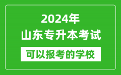 2024年山东专升本可以报考哪些大学？