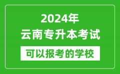 2024年云南专升本可以报考哪些大学？