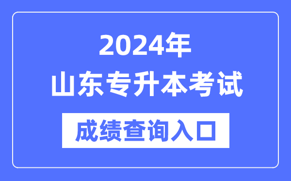 2024年山东专升本考试成绩查询入口(https://www.sdzk.cn/)