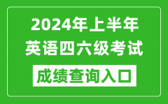 2024年上半年英语四六级成绩查询官网入口_CET考试成绩查询入口