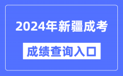 2024年新疆成考成绩查询入口网址（https://www.xjzk.gov.cn/）