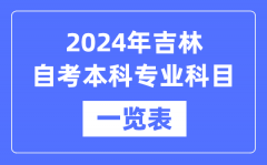 2024年吉林自考本科专业科目一览表_吉林自考本科有哪些学校和专业