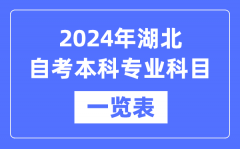 2024年湖北自考本科专业科目一览表_湖北自考本科有哪些学校和专业