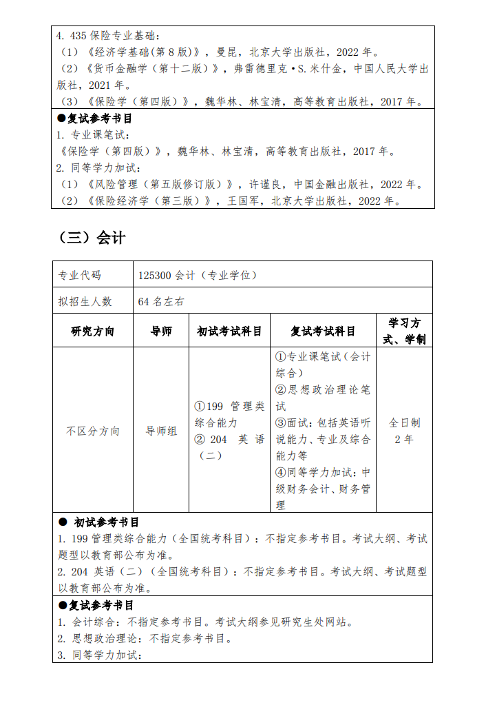 2024年广东金融学院研究生招生简章及各专业招生计划人数