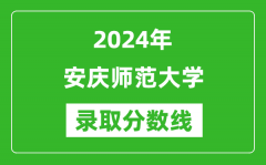 安庆师范大学录取分数线2024年是多少分(附各省录取最低分)