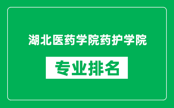 湖北医药学院药护学院专业排名一览表,湖北医药学院药护学院哪些专业比较好