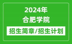 2024年合肥学院研究生招生简章及各专业招生计划人数