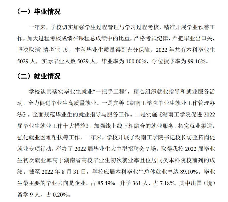 湖南工学院就业率怎么样,就业前景好吗?